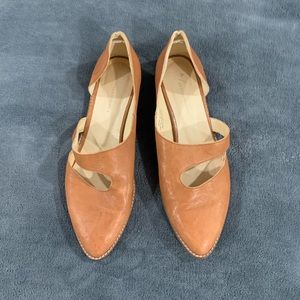 Anthropologie Tan Flats